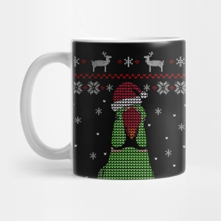 green alexandrine ugly christmas Mug